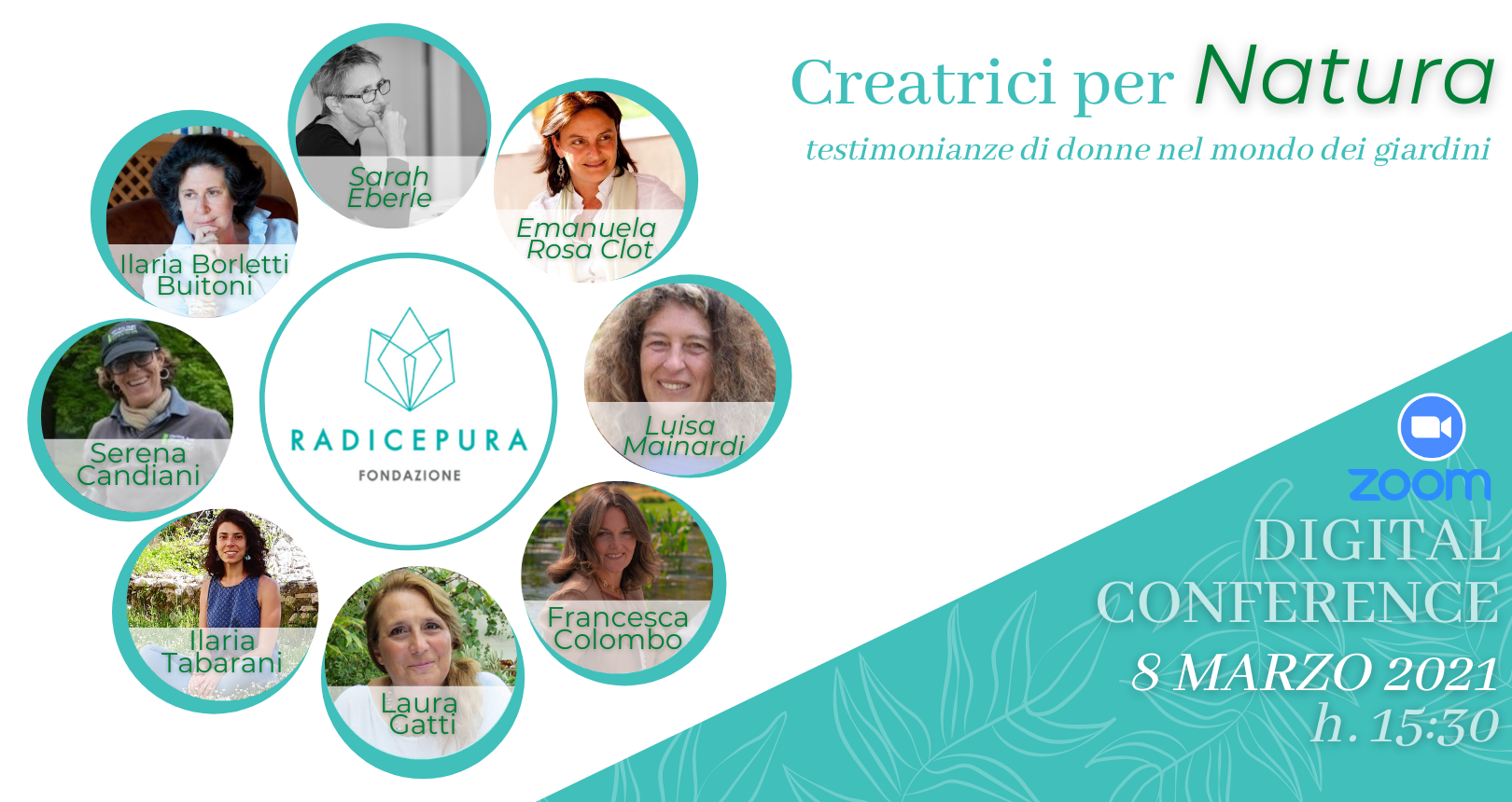 Conferenza Creatrici per natura | Fondazione Radicepura